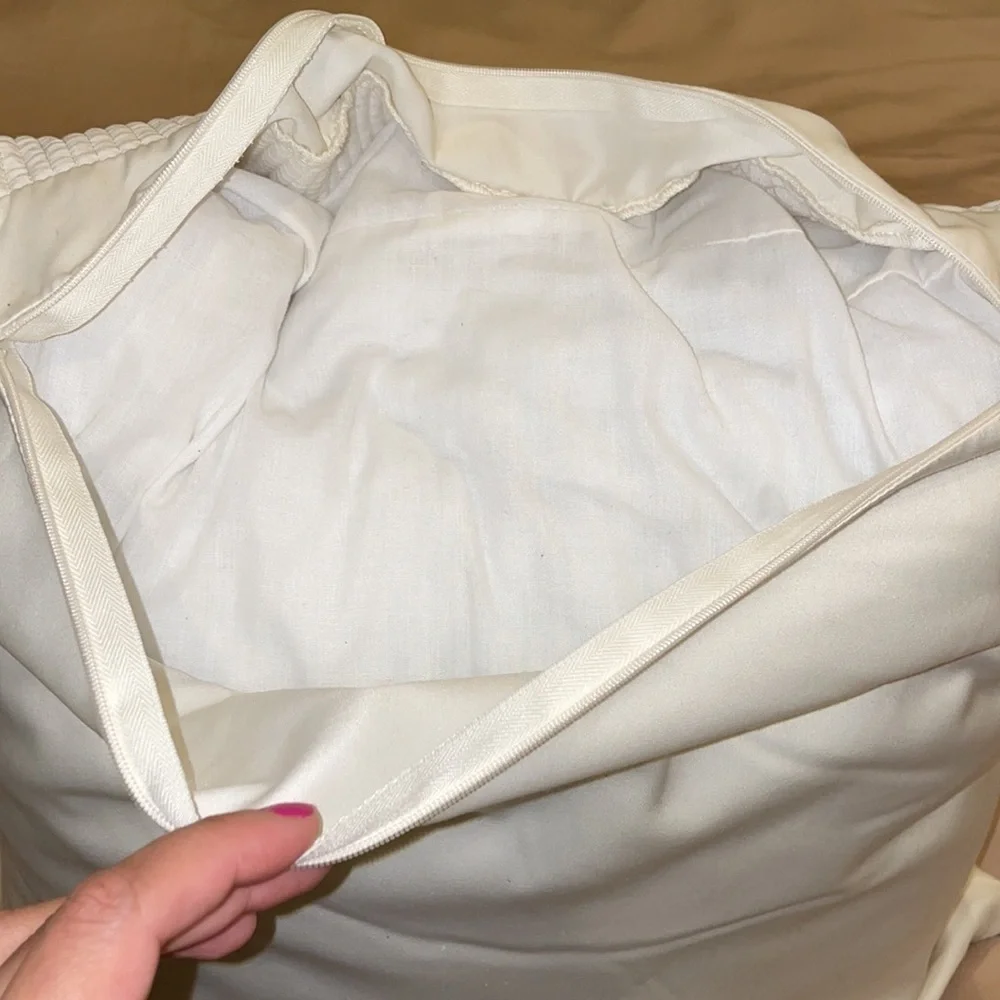 Simply Vera Vera Wang White Throw Pillow